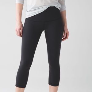 Lululemon Wunder Under Crop (Hi-Rise) Black